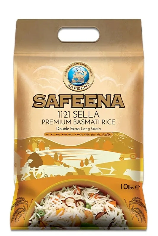 Safeena Premium Basmati Sella (Parboiled) Rice (10lb)