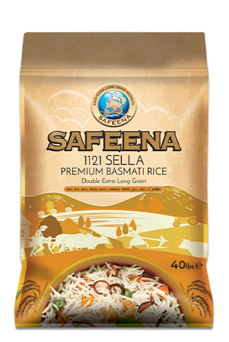 Safeena Premium Basmati Sella (Parboiled) Rice (40lb)